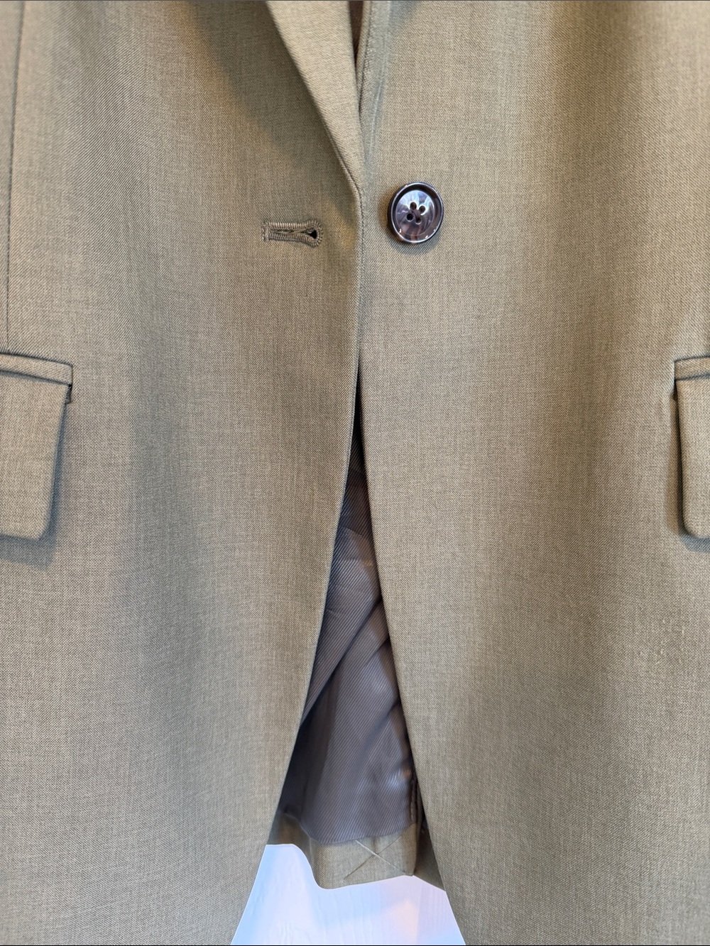 Banana Republic Olive Single-Button Blazer - Picture 3 of 6